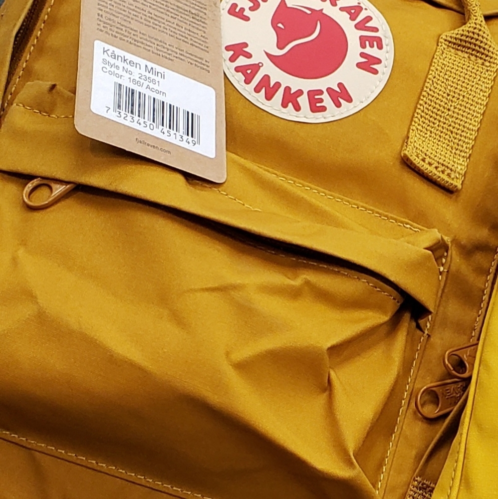 Kanken mini backpack in acorn new with tags